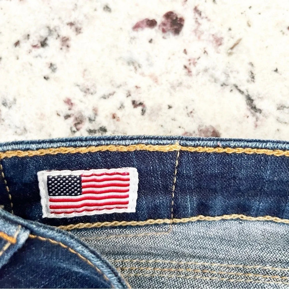 Y2k True Religion Dark Wash Billy Denim Straight Leg Jeans Size 28 - Picture 3 of 8